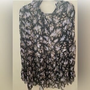 Zimmermann Floral Tie Blouse Size 3